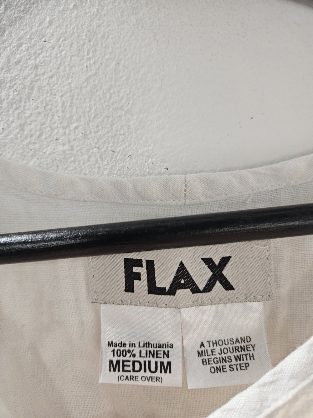 Flax White Linen Short-Sleeve Tunic - Picture 5 of 5